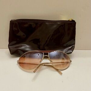 Vintage, Minicci Brown Aviator Sunglasses